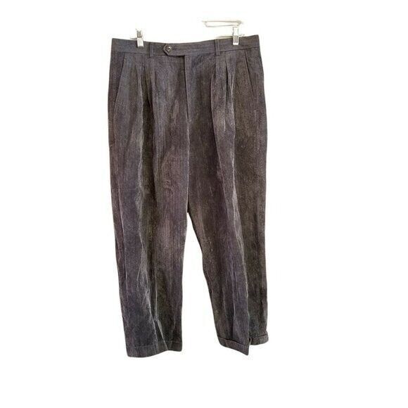 IL Canto Mens Size 34 Gray Solid Slacks Pants - Picture 1 of 10